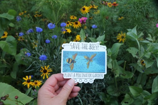 vinyl decal - save the bees